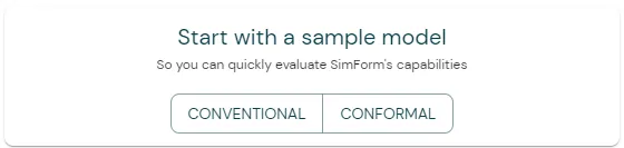SimForm select model